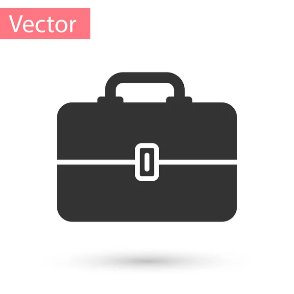 Icono de caja de herramientas gris aislado sobre fondo blanco. Signo de caja de herramientas. Ilustración vectorial — Vector de stock