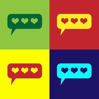 Renkli arka planlar üzerinde izole renk gibi ve kalp simgesi. Sayaç tebliğ kutsal kişilerin resmi. Takipçisi Insta. Düz tasarım. Vektör çizim