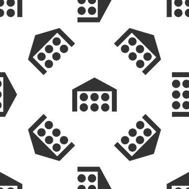 Gri ambar simgesi izole Dikişsiz desen beyaz arka plan üzerinde. Vektör çizim