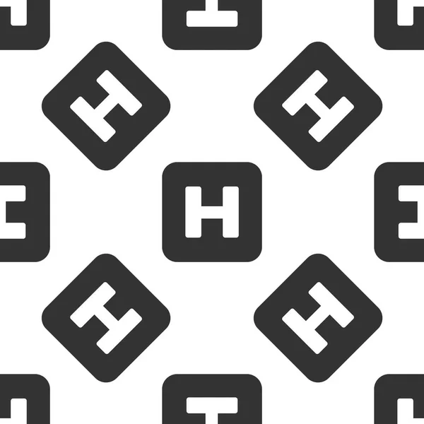 Grey Hospital Sign ikon isolerade sömlösa mönster på vit bakgrund. Vektor illustration — Stock vektor