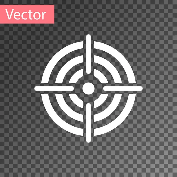 White Target sport pour icône de compétition de tir isolé sur fond transparent. Cible propre avec des numéros pour le champ de tir ou tir au pistolet. Illustration vectorielle — Image vectorielle