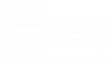 Beyaz arka planda ok çizgisi simgesiyle gri saat. Zaman sembolü. Saat yönünde döndürme simgesi ok ve saat. 4k video hareket Grafik animasyonu