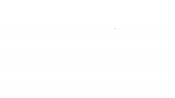 Graue Zertifikatsvorlage Zeilensymbol auf weißem Hintergrund. Absolventensymbol. Leistung, Auszeichnung, Stipendium, Diplomkonzepte. Geschäftserfolgsbescheinigung. 4k Video Motion Graphic Animation — Stockvideo