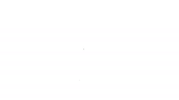 Graue Dollarpflanze im Topflinie-Symbol auf weißem Hintergrund. Wachstumskonzept für Unternehmensinvestitionen. Geld sparen und investieren. 4k Video Motion Graphic Animation — Stockvideo