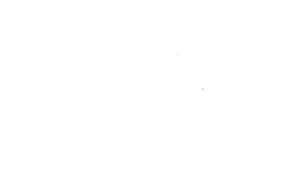 Graue Uhr mit Pfeilzeilen-Symbol auf weißem Hintergrund. Zeitsymbol. Pfeil und Uhrzeigersinn. 4k Video Motion Graphic Animation — Stockvideo
