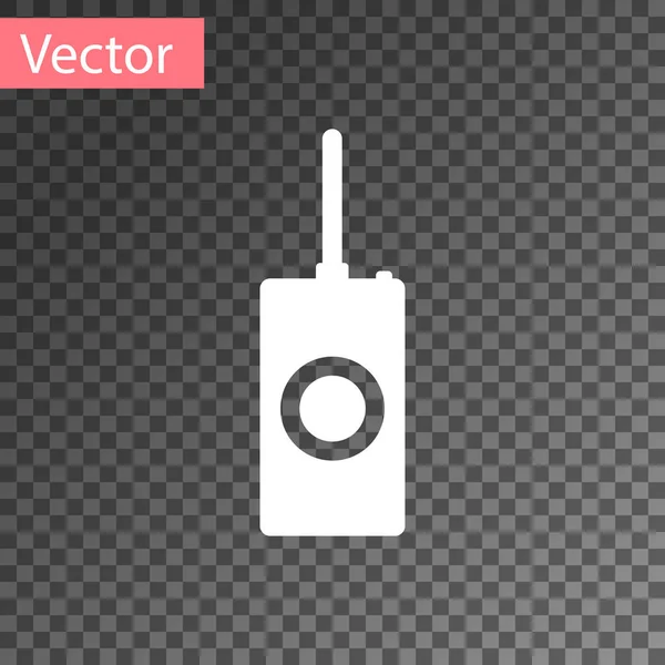 White Remote control icon isolated on transparent background. Vector Illustration — Stock Vector