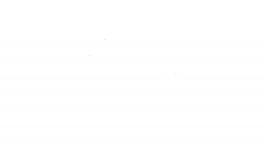 Beyaz arka planda gri hoparlör sessiz çizgi simgesi. Ses simgesi yok. Ses kapama sembolü. 4k video hareket Grafik animasyonu