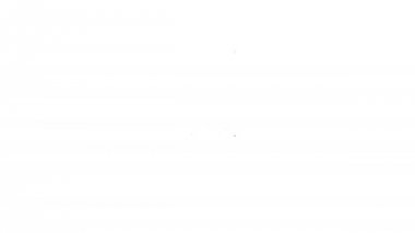 Beyaz arka planda süt çizgisi simgesi için gri kağıt paketi. Süt paket işareti. 4k video hareket Grafik animasyonu