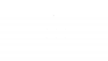 Beyaz arka planda gri ambar hattı simgesi. 4k video hareket Grafik animasyonu