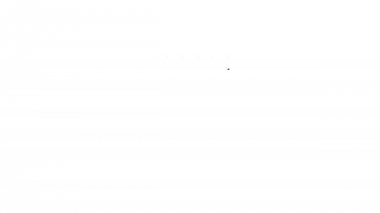 Beyaz arka planda gri Notebook çizgi simgesi. Sarmal Not defteri simgesi. Okul defteri. Yazı defteri. İş için günlük. Defter kapak tasarımı. Office Kırtasiye maddeleri. 4k video hareket Grafik animasyonu