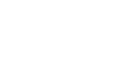 Gri Test tüpü ve şişe - beyaz arka plan üzerinde kimyasal laboratuvar test hattı simgesi. 4k Video hareket grafik animasyon