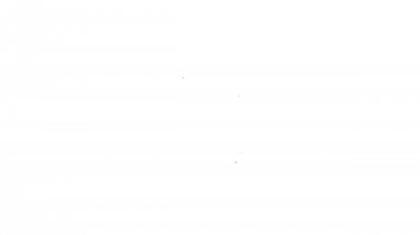 Beyaz arka planda jeton çizgisi simgesiyle gri cüzdan. Para cüzdanı. Jeton dolar sembolü. 4k video hareket Grafik animasyonu