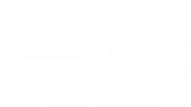 Beyaz arka planda gri bulut çizgi simgesi. 4k video hareket Grafik animasyonu