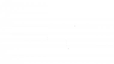 Beyaz arka planda gri yazıcı çizgi simgesi. 4k video hareket Grafik animasyonu