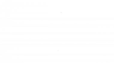 Grey Cloud beyaz arka planda çizgi simgesini indir. 4k video hareket Grafik animasyonu