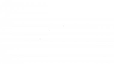 Beyaz arka planda gri güneş ve bulut hava hattı simgesi. 4k video hareket Grafik animasyonu