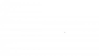 Beyaz arka planda greysnowflake çizgi simgesi. 4k video hareket Grafik animasyonu