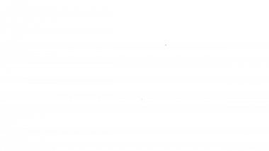 Beyaz arka planda gri et helikopter hattı simgesi. Et için mutfak bıçağı. Kasap bıçağı. 4k video hareket Grafik animasyonu