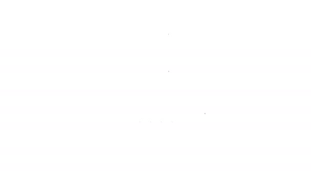 Graue Lüfterzeile auf weißem Hintergrund. Abzugshaube. Küchenauspuff. Haushaltsgerät. 4k Video Motion Graphic Animation — Stockvideo
