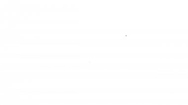 Beyaz arka planda gri play video çizgi simgesi. Oyun tabelası olan film şeridi. 4k video hareket Grafik animasyonu