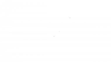 Beyaz arka planda gri UV koruma hattı simgesi. Güneş ve kalkan. Ultra mor ışınları radyasyon. SPF güneş işareti. 4k video hareket Grafik animasyonu