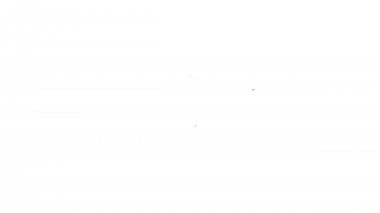 Beyaz arka planda Sevgililer kalp çizgisi simgesi ile gri zarf. Mektup aşk ve romantizm. 4k video hareket Grafik animasyonu