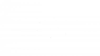 Beyaz arka planda fincan çizgisi simgesiyle gri kahve kabı. 4k video hareket Grafik animasyonu