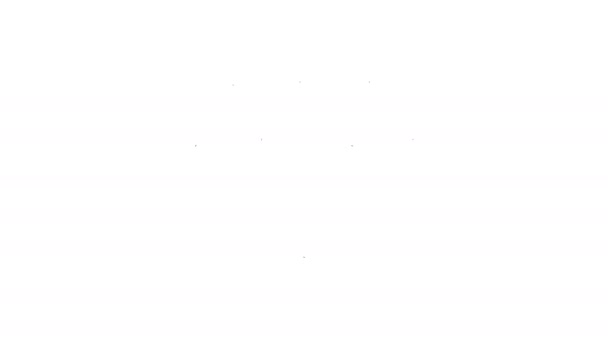 Graue Rautenlinie auf weißem Hintergrund. Schmucksymbol. Edelstein. 4k Video Motion Graphic Animation — Stockvideo
