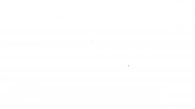 Gri Bilgisayar monitörü, beyaz arka plan üzerinde dolar çizgi simgesi ile. İnternet finansal güvenlik kavramı, online finans koruması. 4k Video hareket grafik animasyon