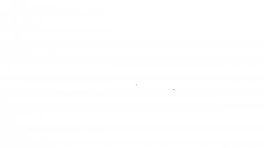 Gri Bilgisayar monitörü ve beyaz arka plan üzerinde kardiyogram çizgi simgesi. İzleme simgesi. Kalp atışı eli çizilmiş Ekg monitör. 4k Video hareket grafik animasyon