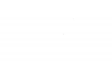 Beyaz arka planda gri kredi kartı satırı simgesi. Online ödeme. Nakit para çekme. Finansal operasyonlar. Alışveriş tabelası. 4k video hareket Grafik animasyonu