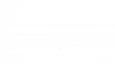 Gri Dişli ve oklar beyaz arka plan üzerinde iş akışı kavram satırı simgesi olarak. Dişli yeniden yükleme işareti. 4k Video hareket grafik animasyon