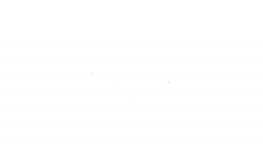 Gri Saat ve beyaz arka plan üzerinde dişli çizgi simgesi. Zaman Yönetimi sembolü. İş konsepti. 4k Video hareket grafik animasyon