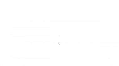 Beyaz arka plan üzerinde gri Proje yönetim satırı simgesi. Hub ve kollu ve dişli katı simgesi. 4k Video hareket grafik animasyon