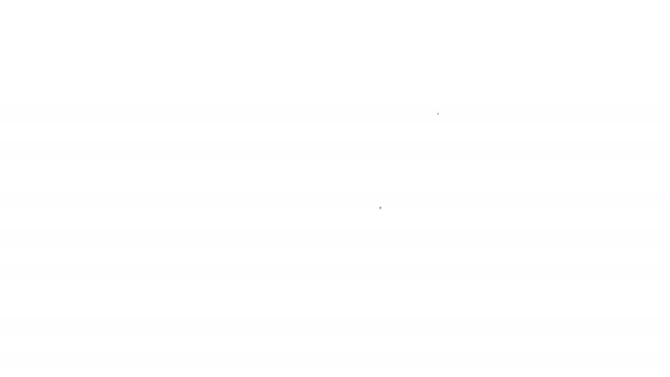 Graues Kreditkartensymbol auf weißem Hintergrund. Online-Zahlung. Bargeldabhebung. Finanzgeschäfte. Einkaufsschild. 4k Video Motion Graphic Animation — Stockvideo