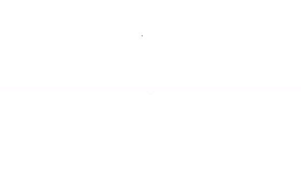 Icono de línea de Bioingeniería Gris sobre fondo blanco. Elemento del icono de la genética y la bioingeniería. Biología, molécula, icono químico. Animación gráfica de vídeo 4K — Vídeo de stock
