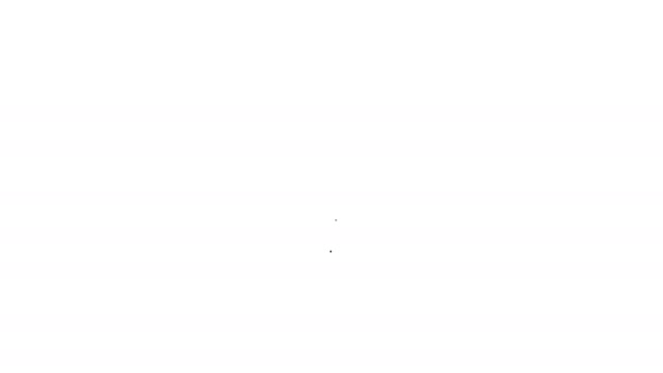 Icono de línea de desarrollo de producto gris sobre fondo blanco. Equipo y cubo. Diseño de símbolo de desarrollo de producto de la colección Startup. Animación gráfica de vídeo 4K — Vídeo de stock