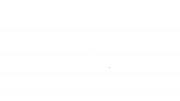 Icono de línea asistente de voz gris sobre fondo blanco. Interfaz de usuario de control de voz altavoz inteligente. Animación gráfica de vídeo 4K — Vídeos de Stock