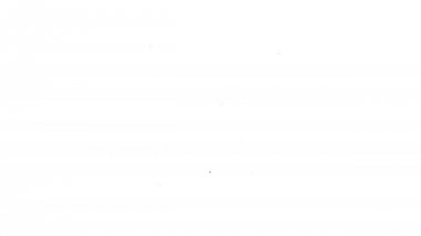 Beyaz arka planda Gri Çalar saat çizgisi simgesi. Uyan, konsepti kaldır. Zaman işareti. 4k Video hareket grafik animasyon