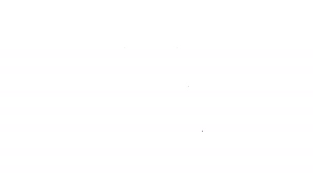白い背景にチェックマークの線のアイコンを持つ灰色のカレンダー。4kビデオモーショングラフィックアニメーション — ストック動画