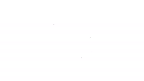 Graues FTP-Sync-Refresh-Line-Symbol auf weißem Hintergrund. Konzept der Softwareupdate, Übertragungsprotokoll, Router, Teamwork-Tool-Management, Kopierprozess. 4k Video Motion Graphic Animation — Stockvideo