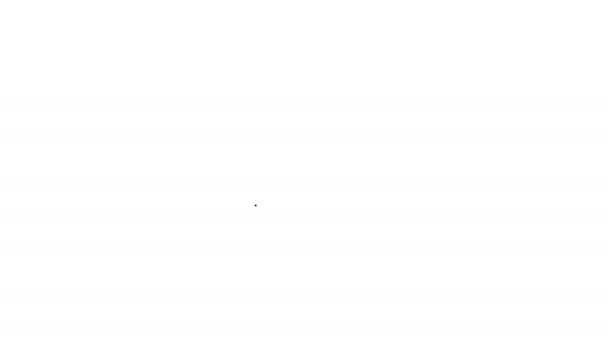 Graues Elektroauto und Elektrokabel-Ladekabel-Symbol auf weißem Hintergrund. erneuerbare Ökotechnologien. 4k Video Motion Graphic Animation — Stockvideo