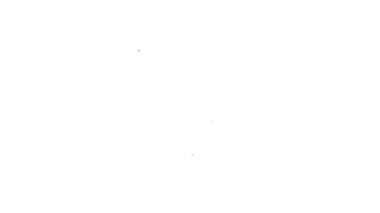 Beyaz arka planda gri Bilgisayar ağ çizgisi simgesi. Dizüstü bilgisayar ağı. İnternet bağlantısı. 4k Video hareket grafik animasyon