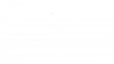 Beyaz arka plan üzerindeki cep telefonu hattı simgesinde Gri Uçuş modu. Uçak veya uçak uçuş çevrimdışı modu yolcu yönetmeliği havayolu . 4k Video hareket grafik animasyon