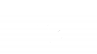 Beyaz arka planda Gri İade para satırı simgesi. Finansal hizmetler, nakit iade kavramı, para iadesi, yatırım getirisi, tasarruf hesabı. 4k Video hareket grafik animasyon