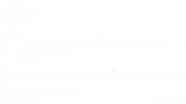 Beyaz arka plan üzerinde Gri Araba paylaşım satırı simgesi. Araba paylaşım işareti. Ulaşım kiralama hizmeti konsepti. 4k Video hareket grafik animasyon