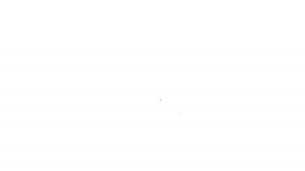Graues Suchleistensymbol auf weißem Hintergrund. Lupe mit Zeiger. 4k Video Motion Graphic Animation — Stockvideo