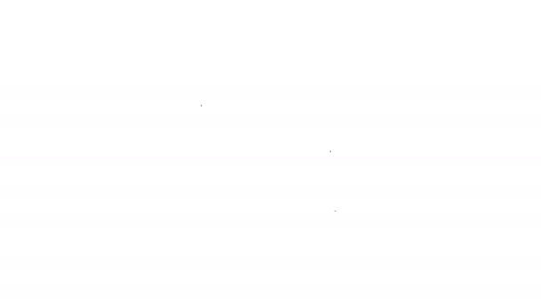 Значок строки каталога Grey Unknown на белом фоне. Увеличительное стекло и папка. Видеографическая анимация 4K — стоковое видео
