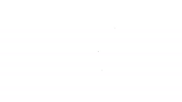 Graues FTP-Abbruch-Symbol auf weißem Hintergrund. Konzept der Softwareupdate, Übertragungsprotokoll, Router, Teamwork-Tool-Management, Kopierprozess. 4k Video Motion Graphic Animation — Stockvideo
