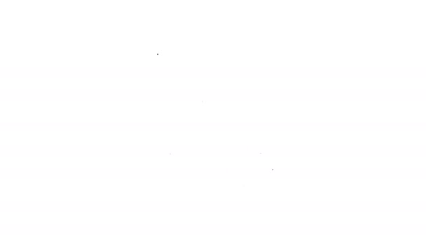 Unidade de disco rígido cinza com sinal no sentido horário, ícone de linha de recuperação de dados no fundo branco. Animação gráfica em movimento de vídeo 4K — Vídeo de Stock